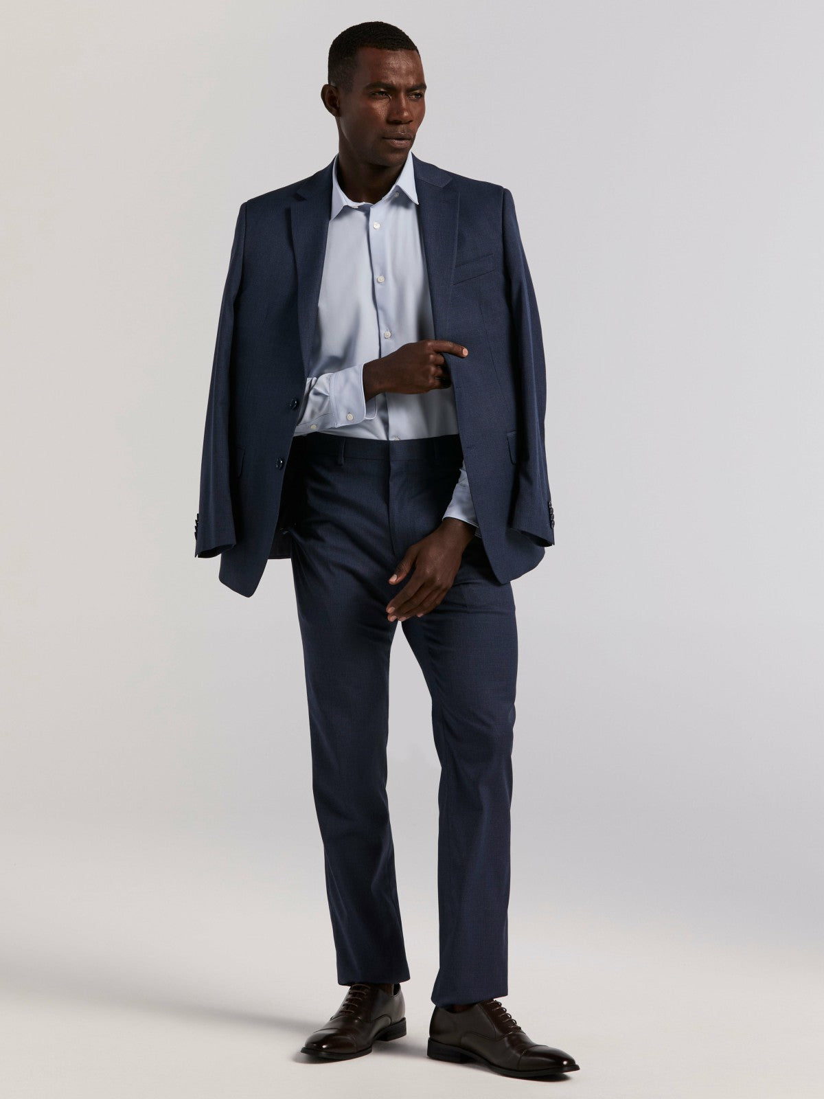 Slim Micro Print Suit Pant | Perry Ellis