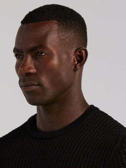 Cotton Crew Neck Sweater | Perry Ellis