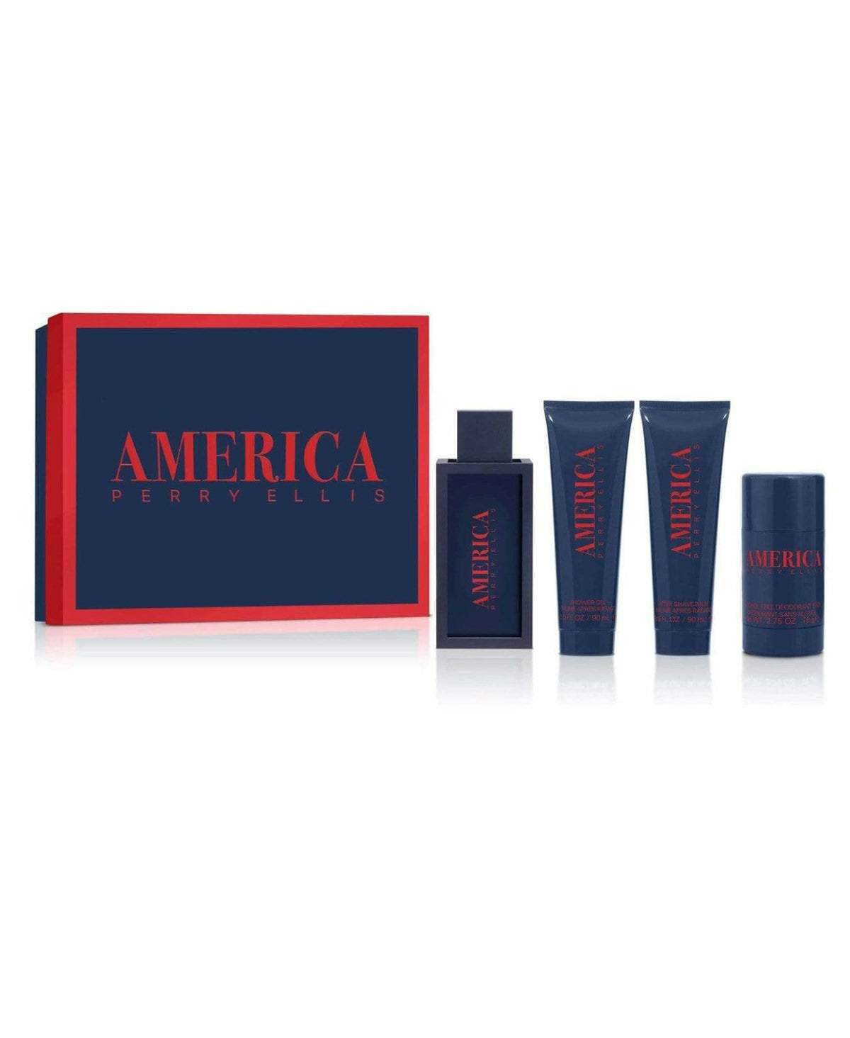 Perry Ellis America Eau de Toilette 4-Piece Men's Gift Set | Perry Ellis