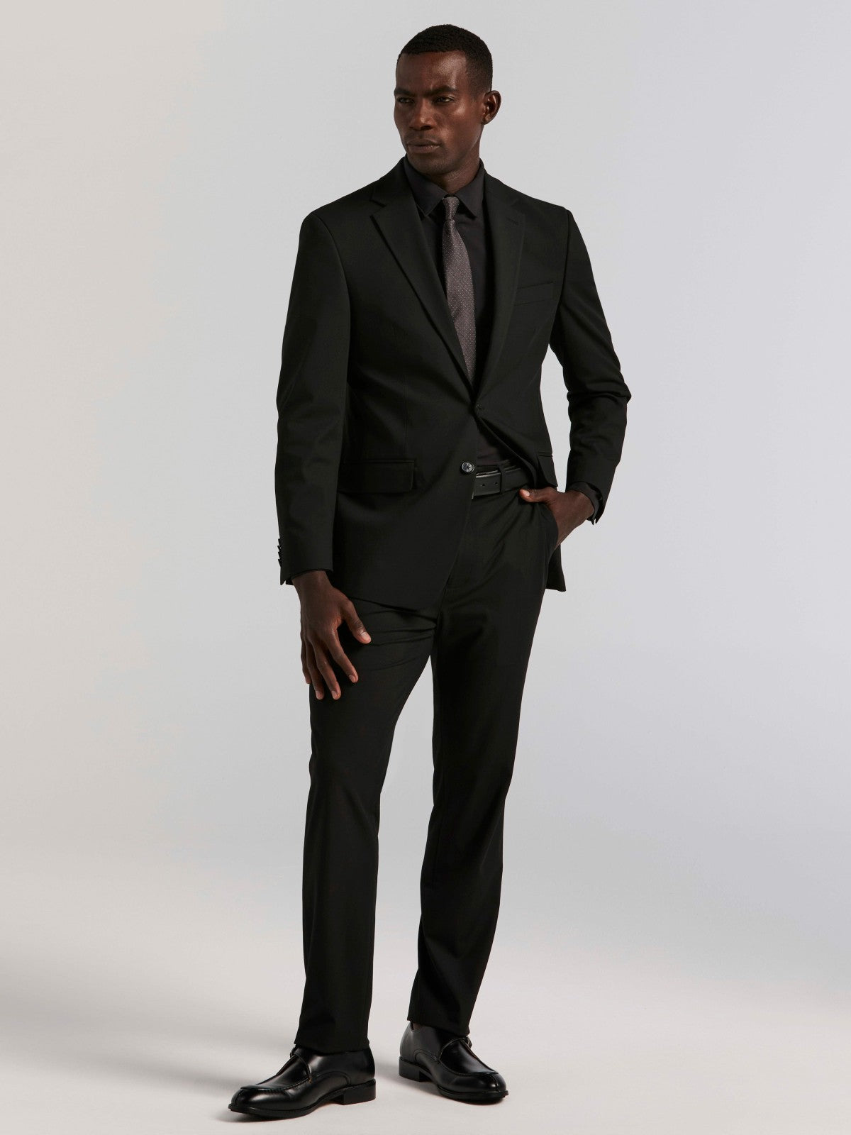 Slim Fit Gabardine Suit Jacket | Perry Ellis