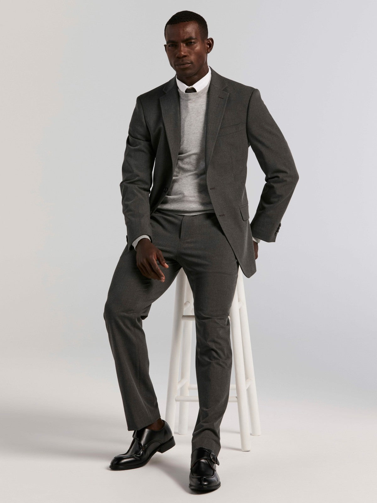 Slim Fit Gabardine Suit Jacket | Perry Ellis