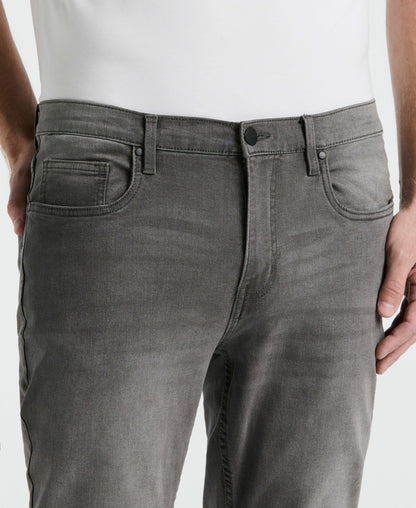 Men's Slim Fit Light Wash Grey Denim Pants | Perry Ellis
