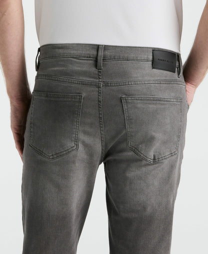 Men's Slim Fit Light Wash Grey Denim Pants | Perry Ellis