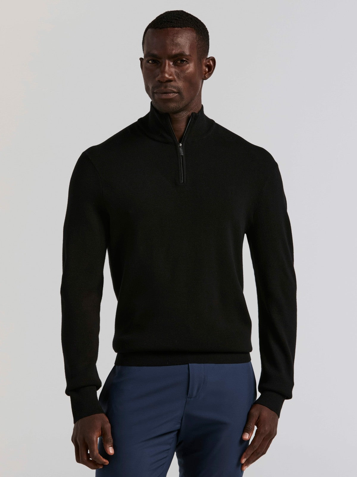 Tech Knit Quarter Zip Sweater | Perry Ellis