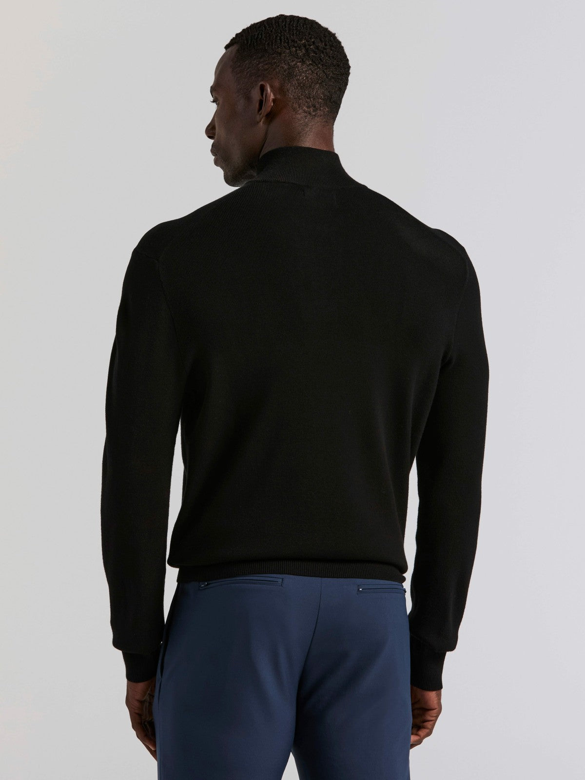 Tech Knit Quarter Zip Sweater | Perry Ellis