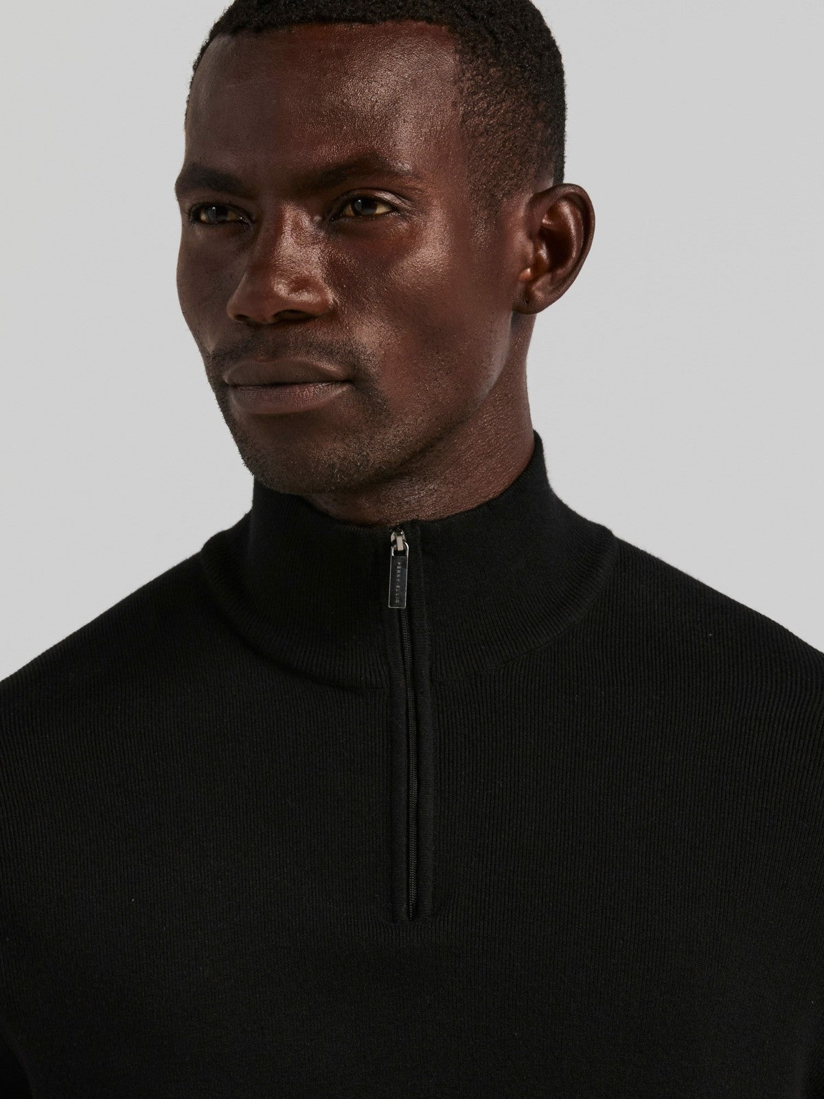 Tech Knit Quarter Zip Sweater | Perry Ellis