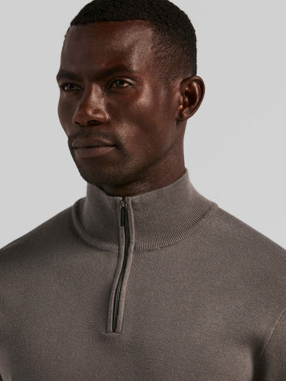 Tech Knit Quarter Zip Sweater | Perry Ellis