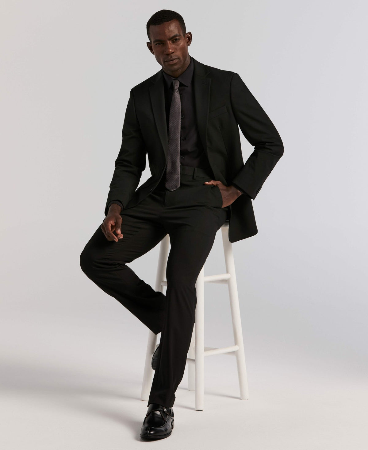 Slim Fit Gabardine Suit Pant | Perry Ellis