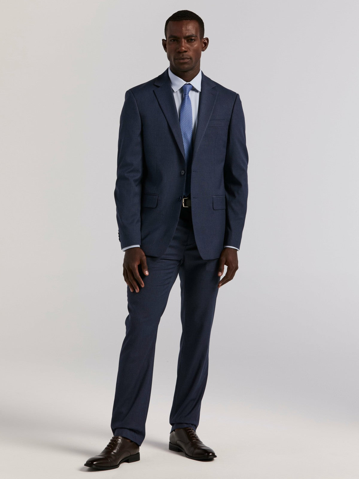 Slim Micro Print Suit Pant | Perry Ellis