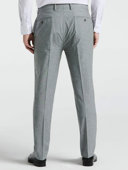 Slim Fit Solid Linen Blend Pant | Perry Ellis