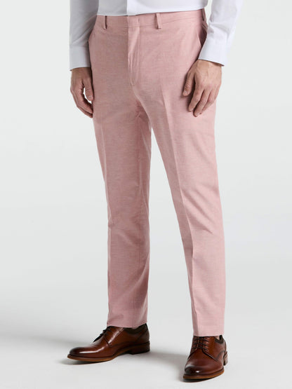 Slim Fit Solid Linen Blend Pant | Perry Ellis
