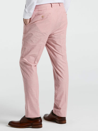 Slim Fit Solid Linen Blend Pant | Perry Ellis