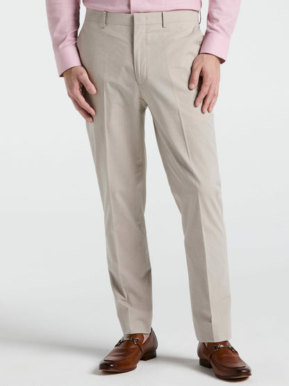 Slim Fit Solid Linen Blend Pant | Perry Ellis