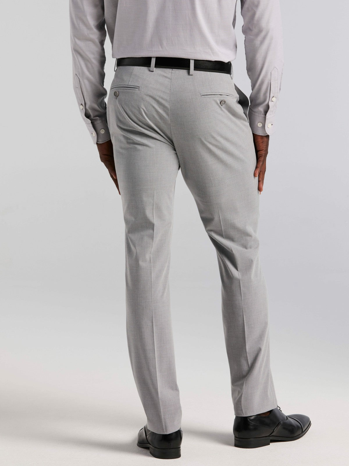 Slim Fit Mini Grid Pattern Suit Pant | Perry Ellis
