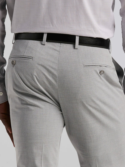 Slim Fit Mini Grid Pattern Suit Pant | Perry Ellis