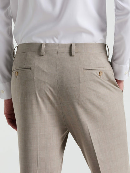Slim Fit Plaid Print Suit Pant | Perry Ellis