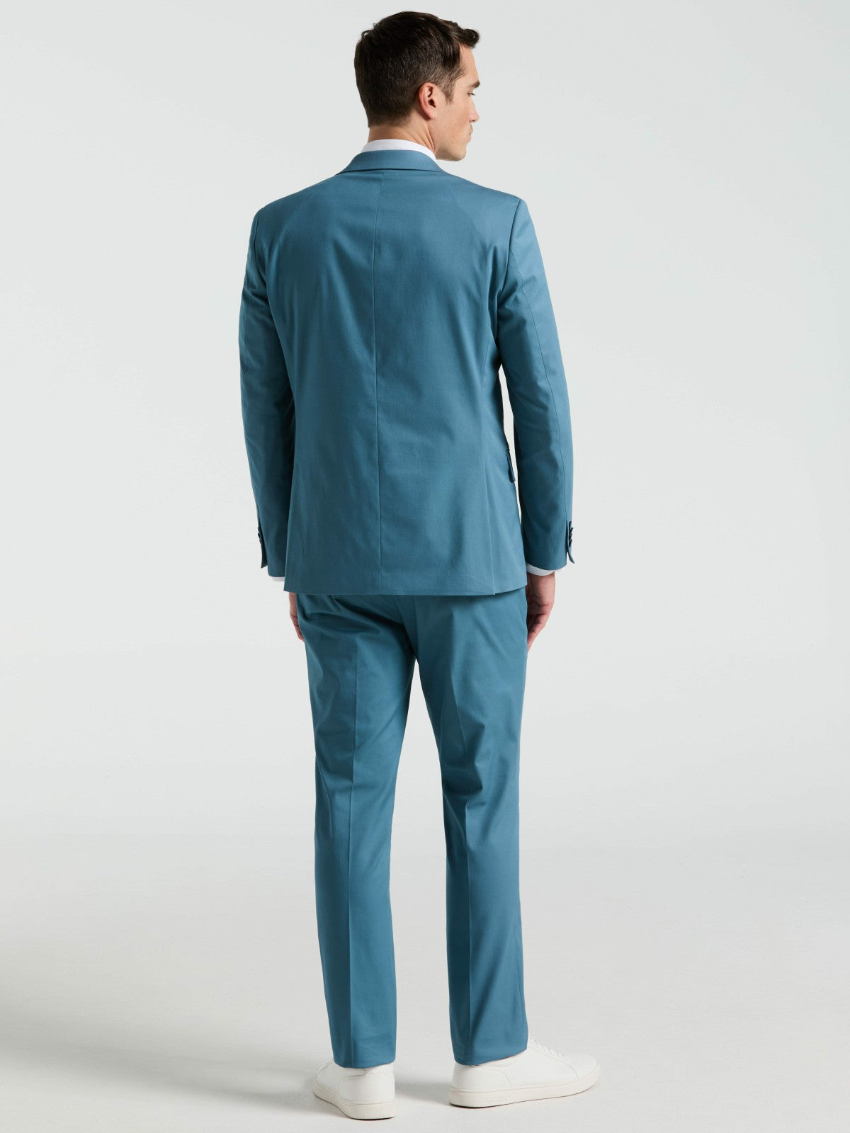 Slim Fit Solid Cotton Blend Suit Pant | Perry Ellis
