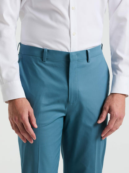 Slim Fit Solid Cotton Blend Suit Pant | Perry Ellis