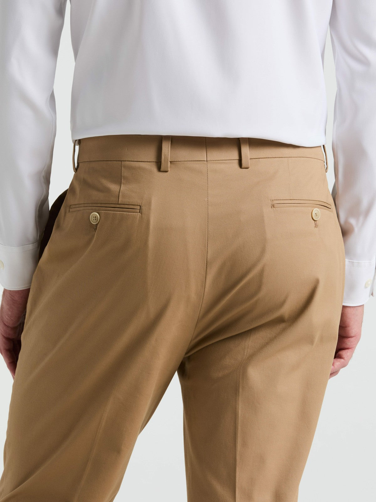 Slim Fit Solid Cotton Blend Suit Pant | Perry Ellis