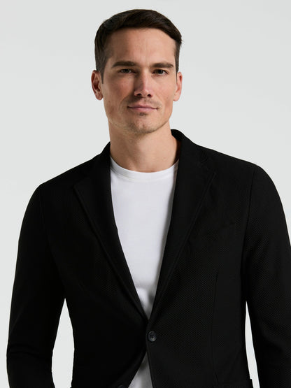 Slim Fit Solid Knit Blazer | Perry Ellis