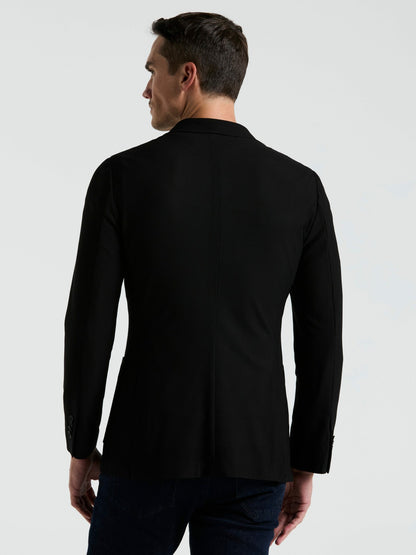 Slim Fit Solid Knit Blazer | Perry Ellis
