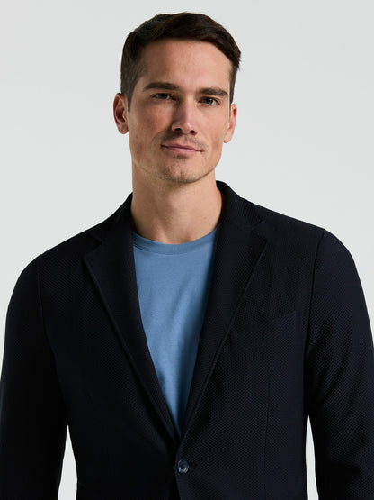 Slim Fit Solid Knit Blazer | Perry Ellis