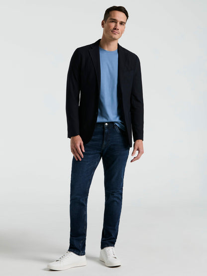 Slim Fit Solid Knit Blazer | Perry Ellis