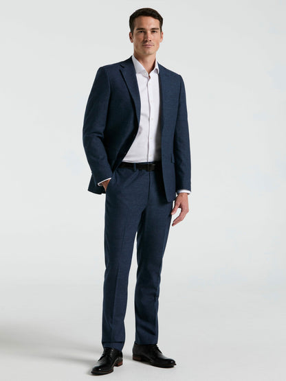 Slim Fit Solid Linen Blend Suit Jacket | Perry Ellis