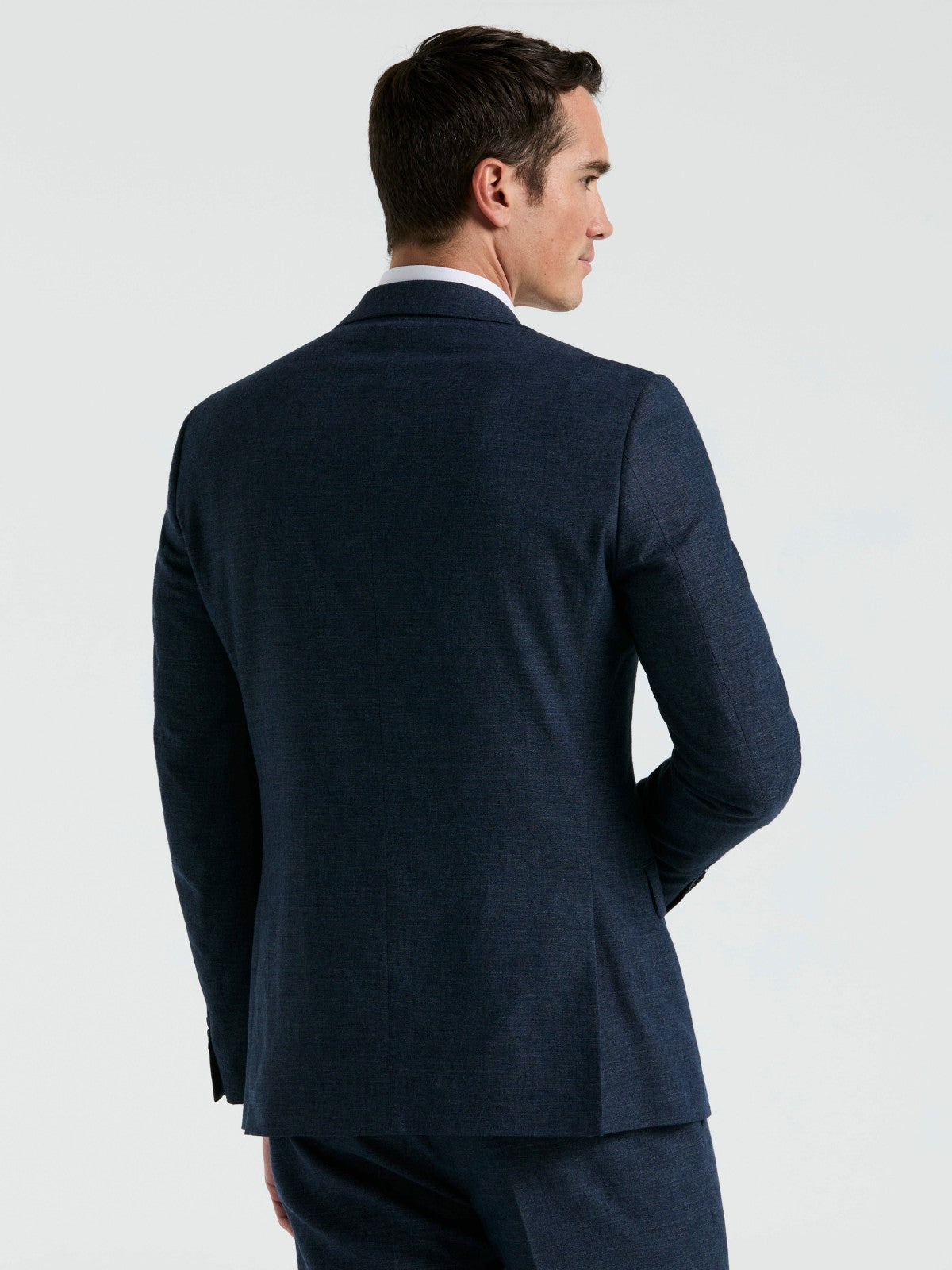 Slim Fit Solid Linen Blend Suit Jacket | Perry Ellis
