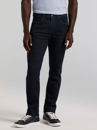 Slim Fit Indigo Rinse 5-Pocket Stretch Denim Jeans | Perry Ellis