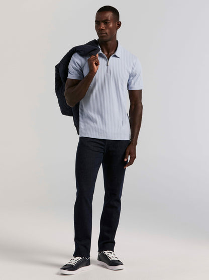 Slim Fit Indigo Rinse 5-Pocket Stretch Denim Jeans | Perry Ellis
