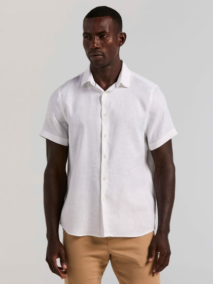 Solid Linen Shirt | Perry Ellis