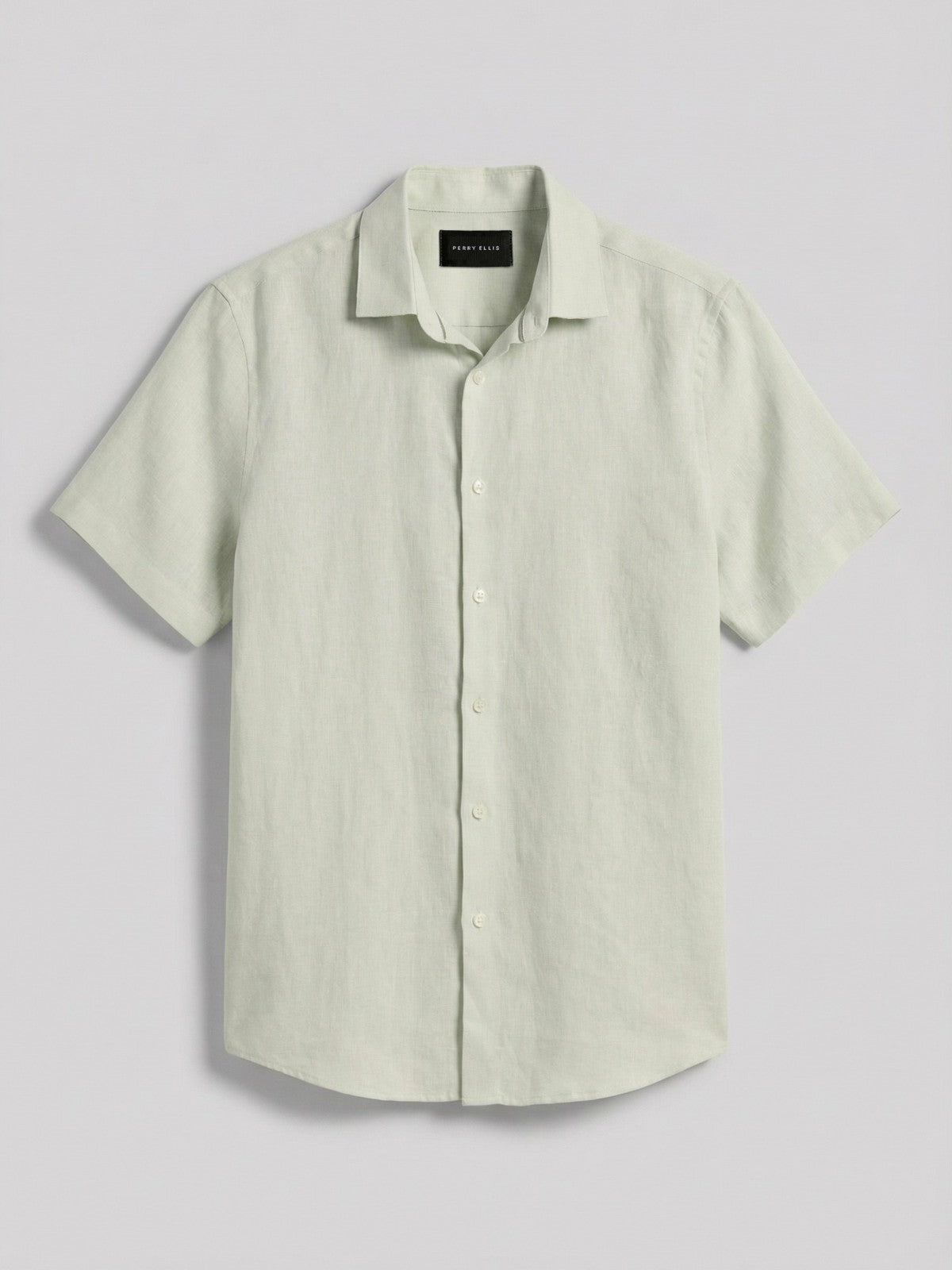 Solid Linen Shirt | Perry Ellis