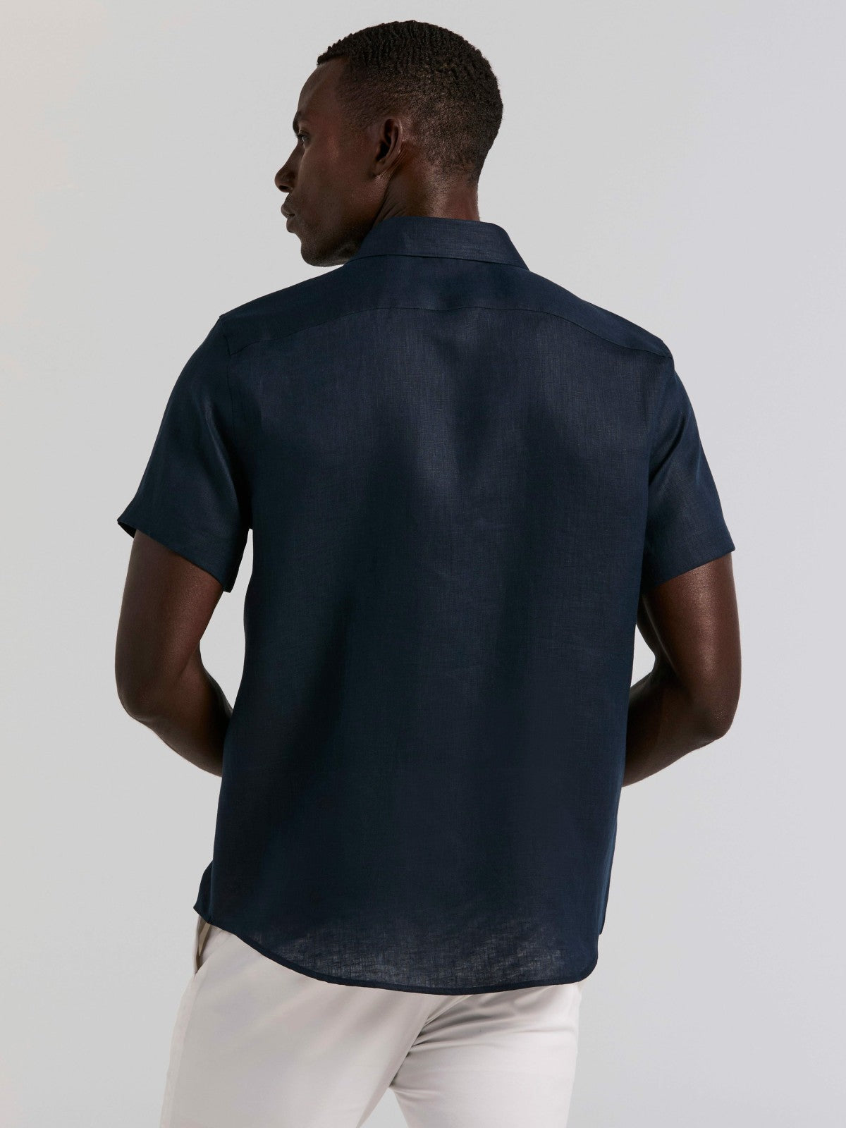 Solid Linen Shirt | Perry Ellis