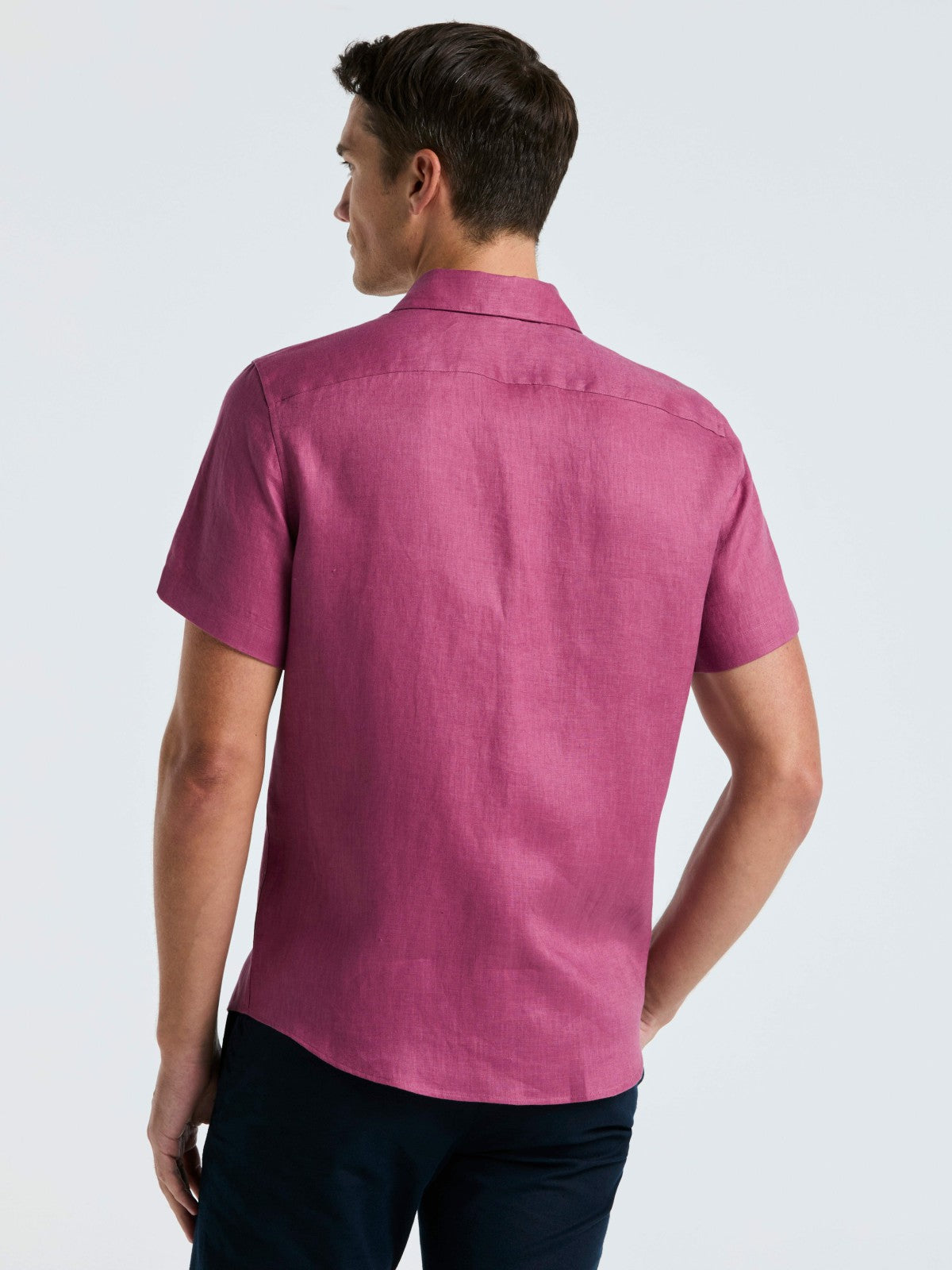Solid Linen Shirt | Perry Ellis