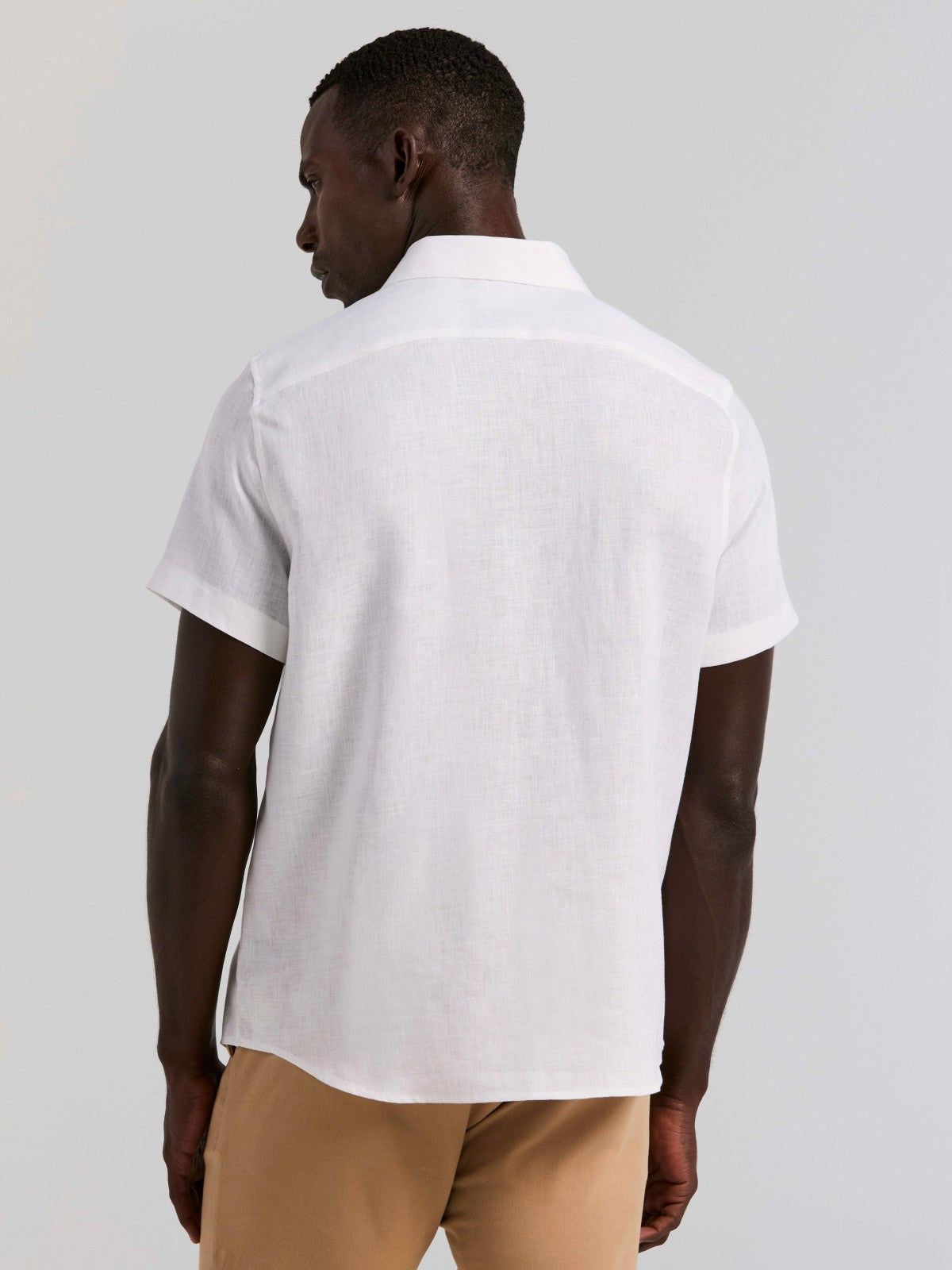 Solid Linen Shirt | Perry Ellis