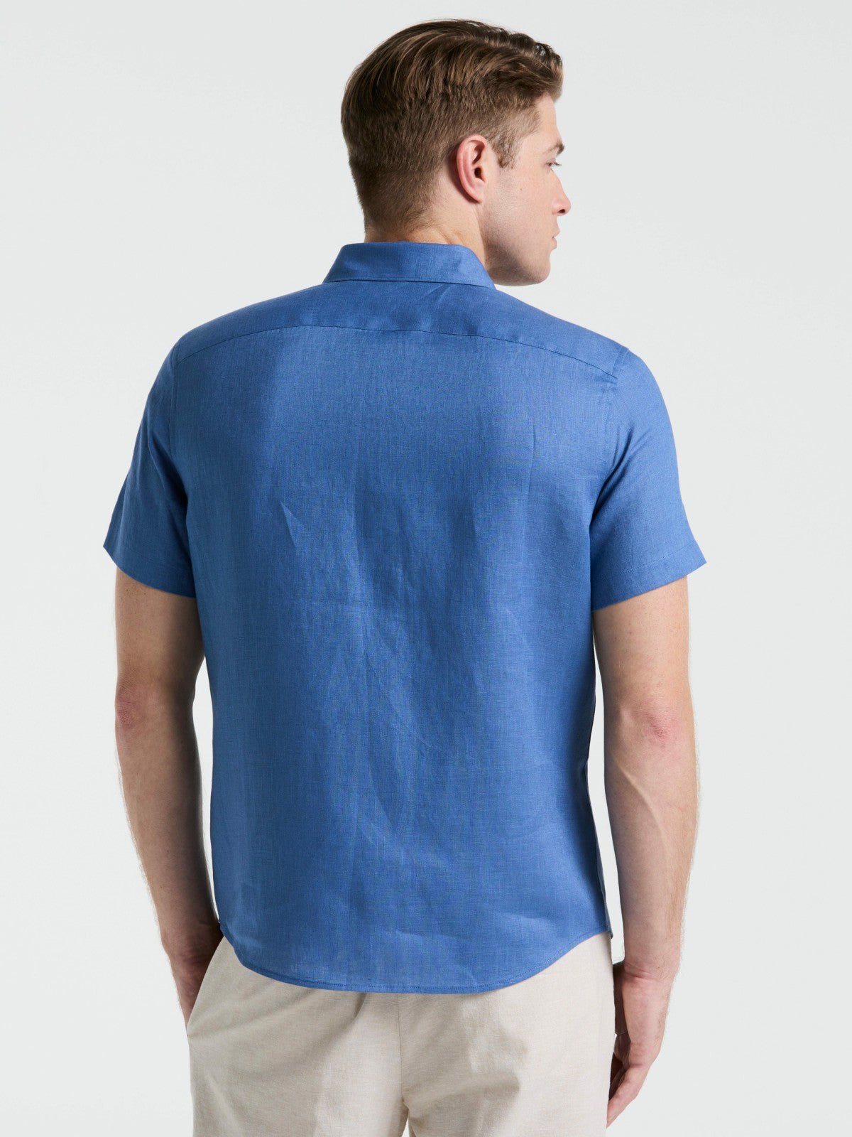 Solid Linen Shirt | Perry Ellis
