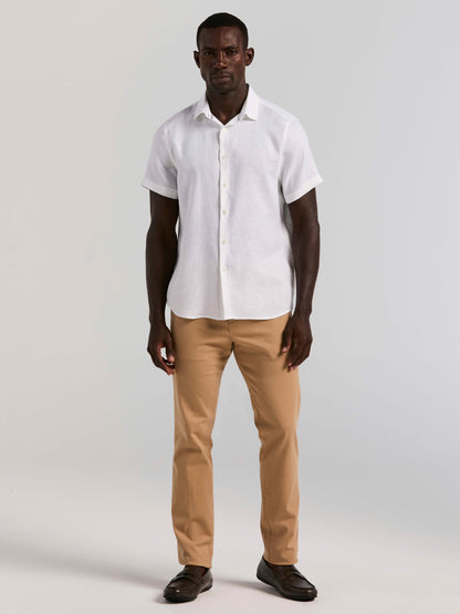 Solid Linen Shirt | Perry Ellis