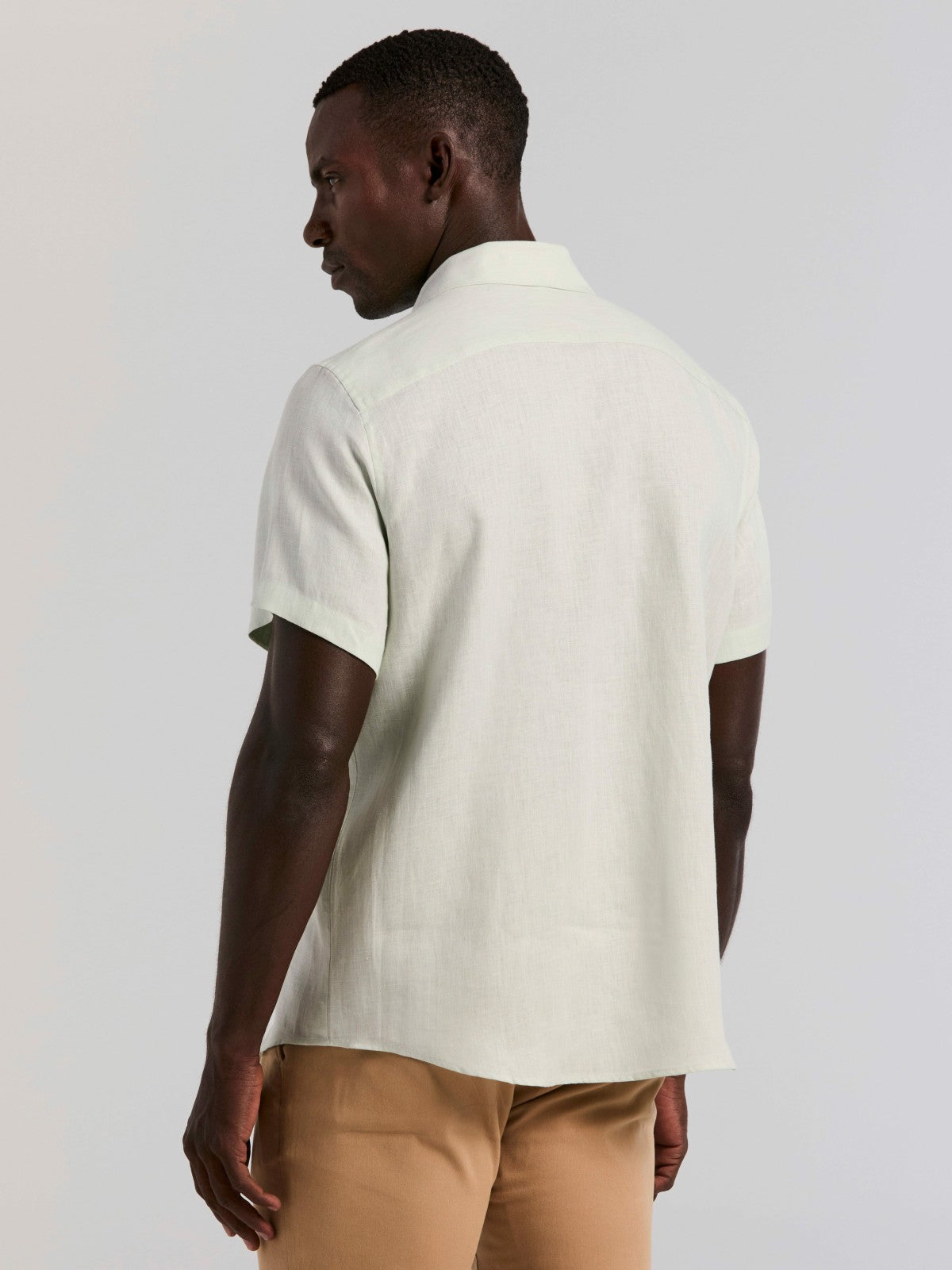 Solid Linen Shirt | Perry Ellis
