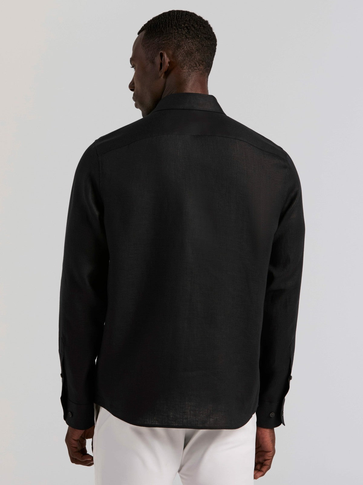 Solid Linen Shirt | Perry Ellis