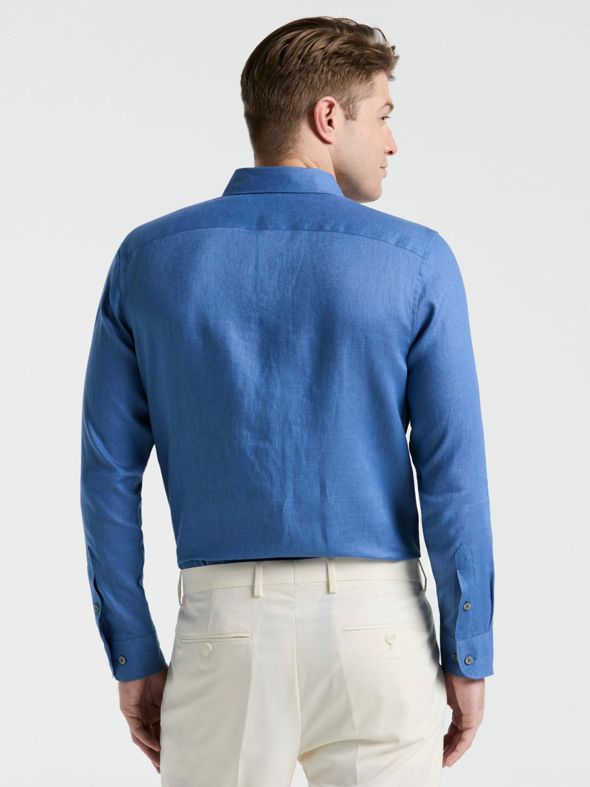 Solid Linen Shirt | Perry Ellis