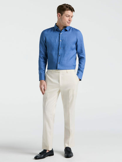 Solid Linen Shirt | Perry Ellis