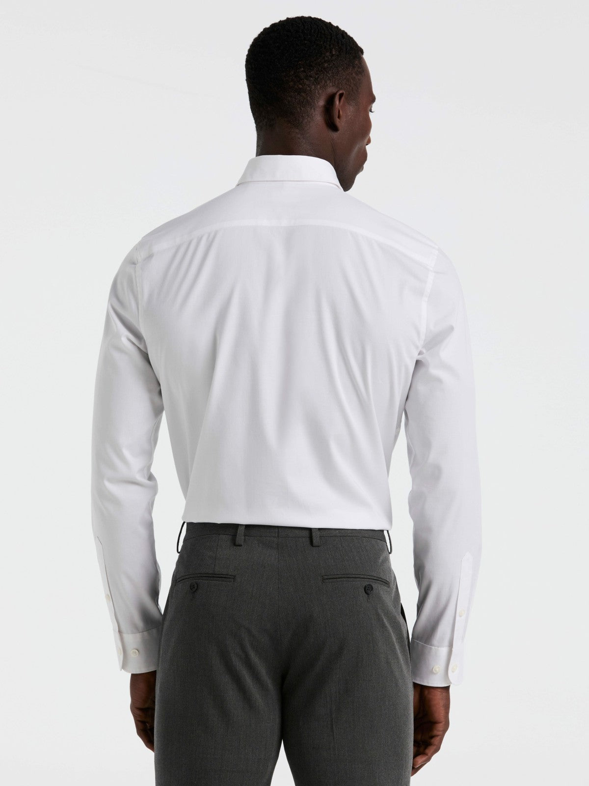 Dobby Cotton Stretch Slim Fit Shirt | Perry Ellis