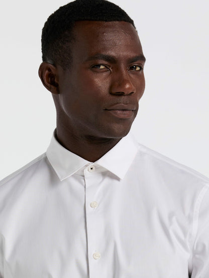 Dobby Cotton Stretch Slim Fit Shirt | Perry Ellis