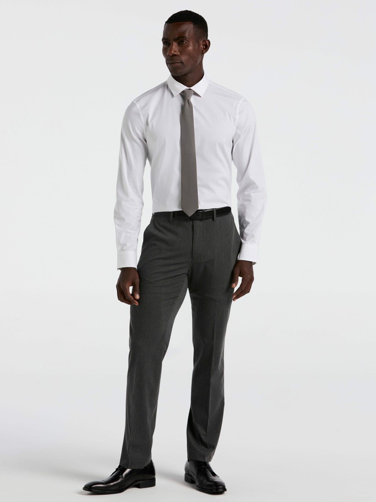 Dobby Cotton Stretch Slim Fit Shirt | Perry Ellis