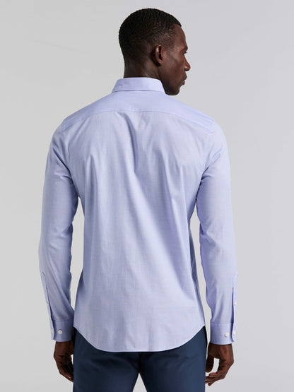 Dobby Cotton Stretch Slim Fit Shirt | Perry Ellis