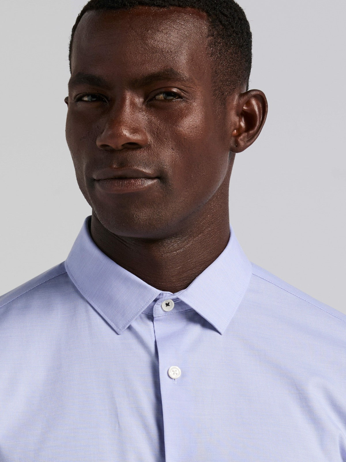 Dobby Cotton Stretch Slim Fit Shirt | Perry Ellis