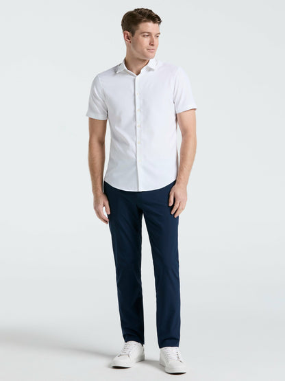 Slim Fit Total Stretch Solid Shirt | Perry Ellis