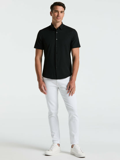Slim Fit Total Stretch Solid Shirt | Perry Ellis