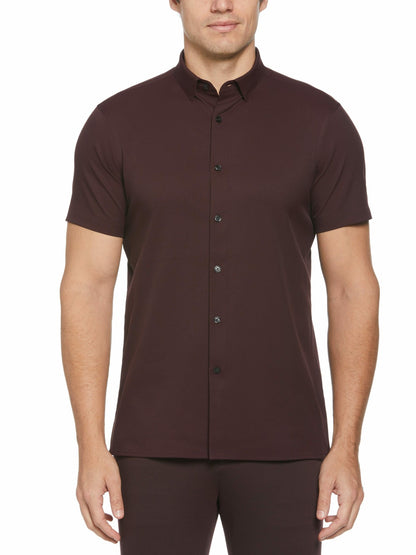 Slim Fit Total Stretch Solid Shirt | Perry Ellis